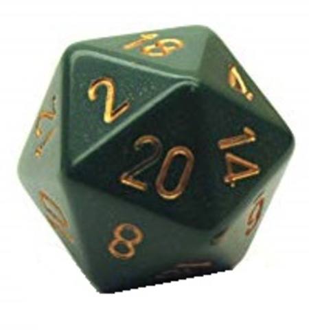 Opaque Jumbo  34mm D20 Dusty Green/Copper