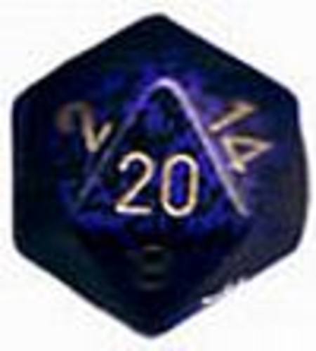 Speckled Jumbo 34mm D20 Golden Cobalt