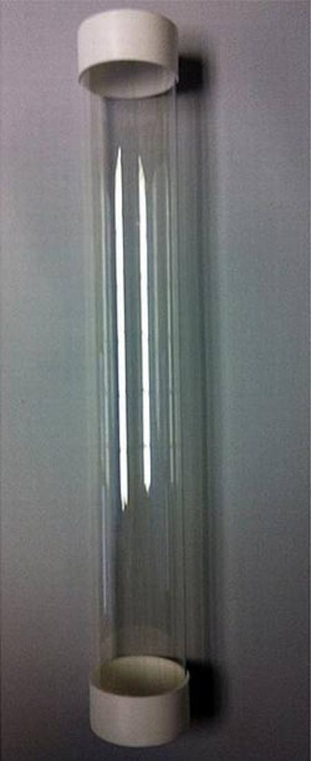 Playmat Tube: Clear w/White